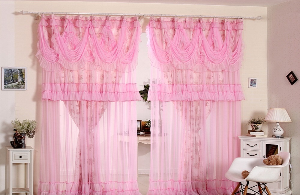 net sheer curtains With Design